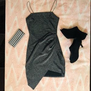 Shimmery (No glitter) body con mini dress